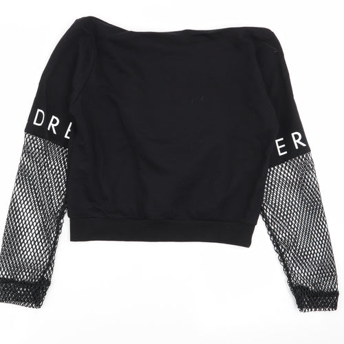 Select Womens Black   Pullover Jumper Size S