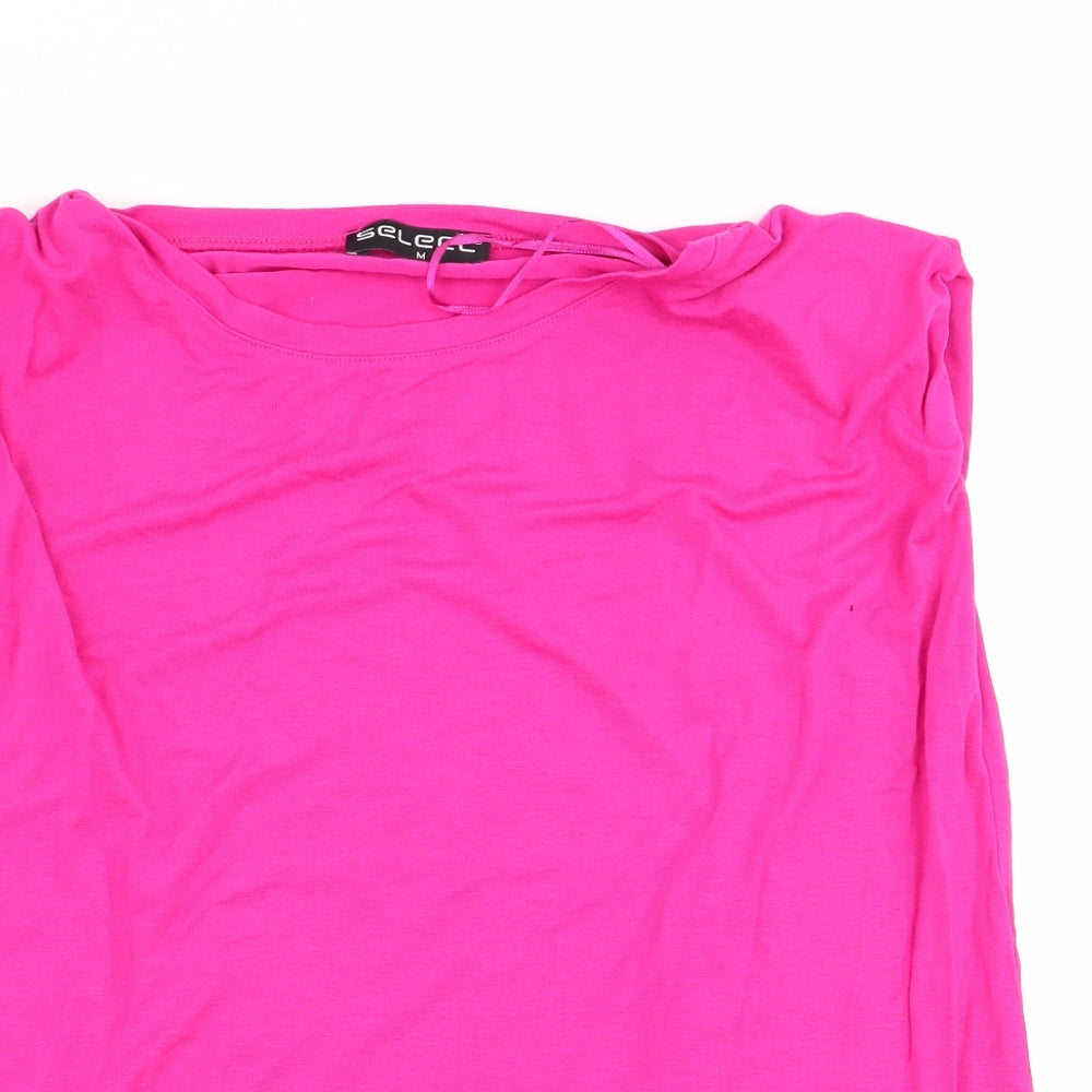 Select Womens Pink   Basic T-Shirt Size M