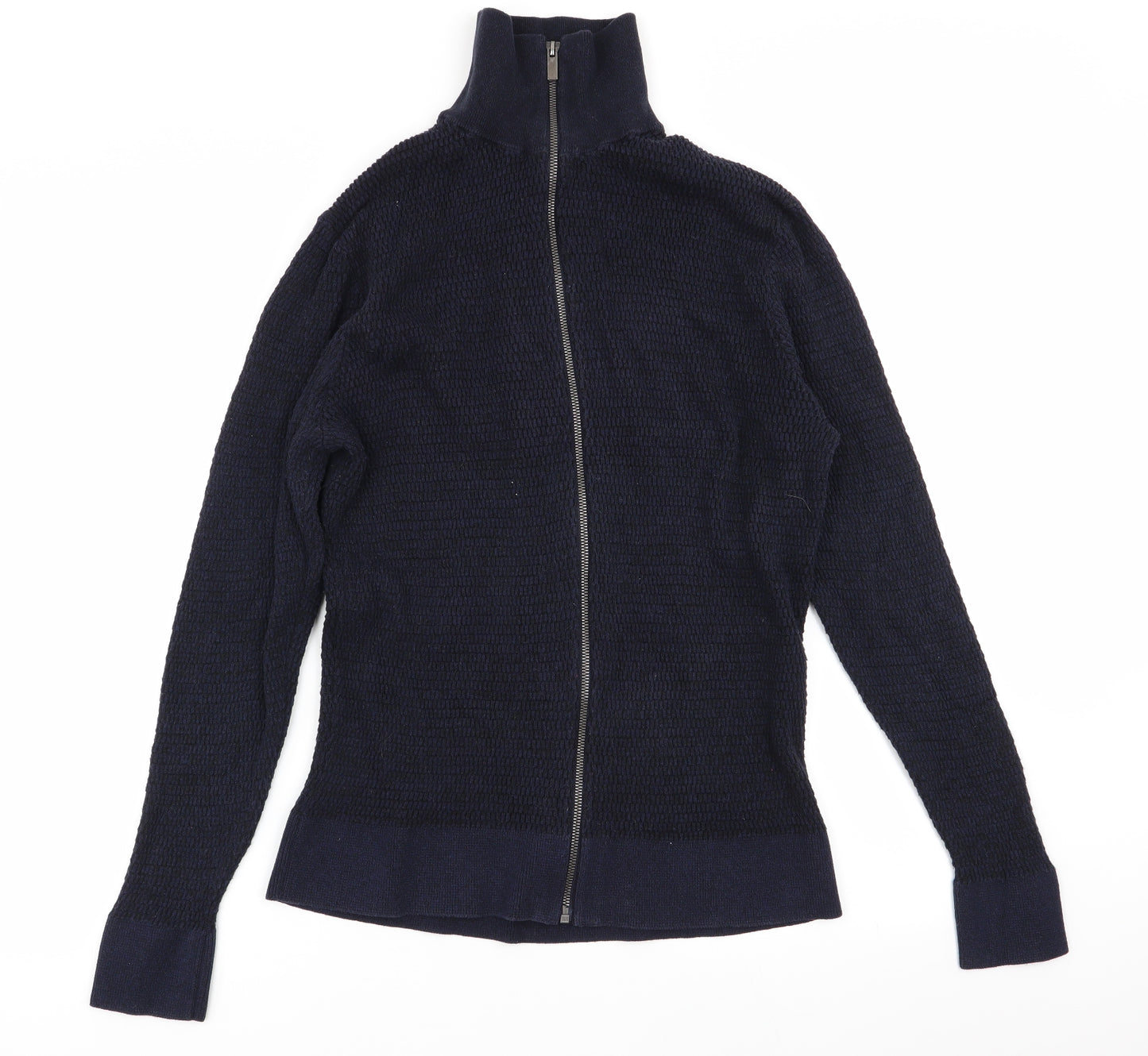 Asda George Mens Blue   Full Zip Jumper Size L