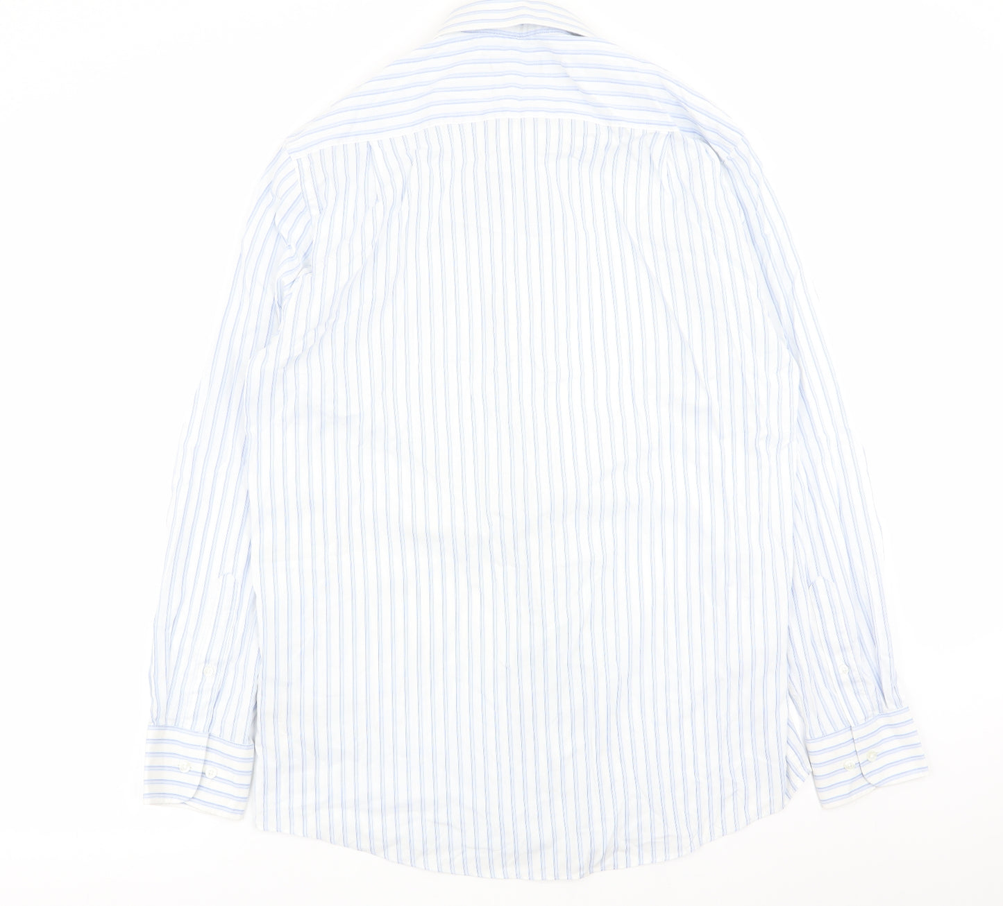 Thomas Nash Mens Multicoloured Striped   Dress Shirt Size 15.5
