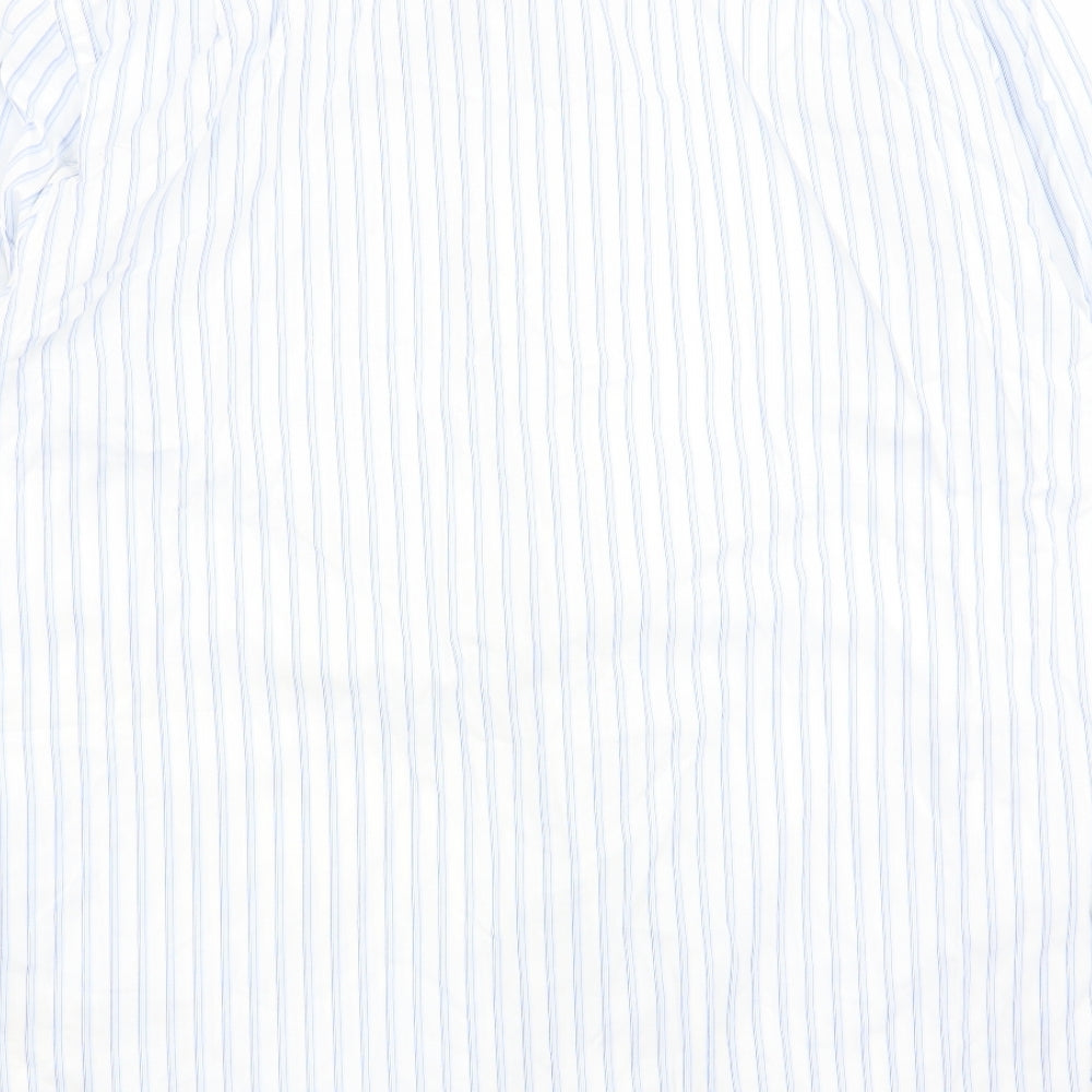 Thomas Nash Mens Multicoloured Striped   Dress Shirt Size 15.5