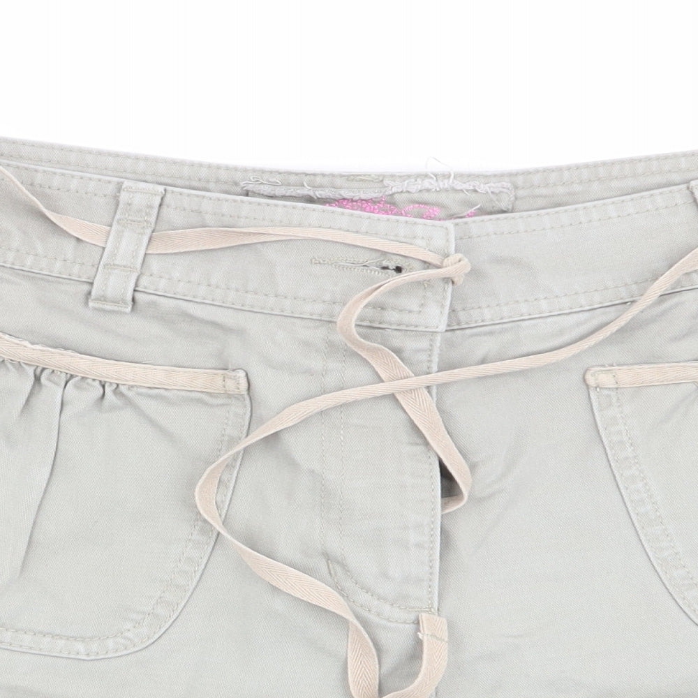 M&S Womens Green   Chino Shorts Size 14