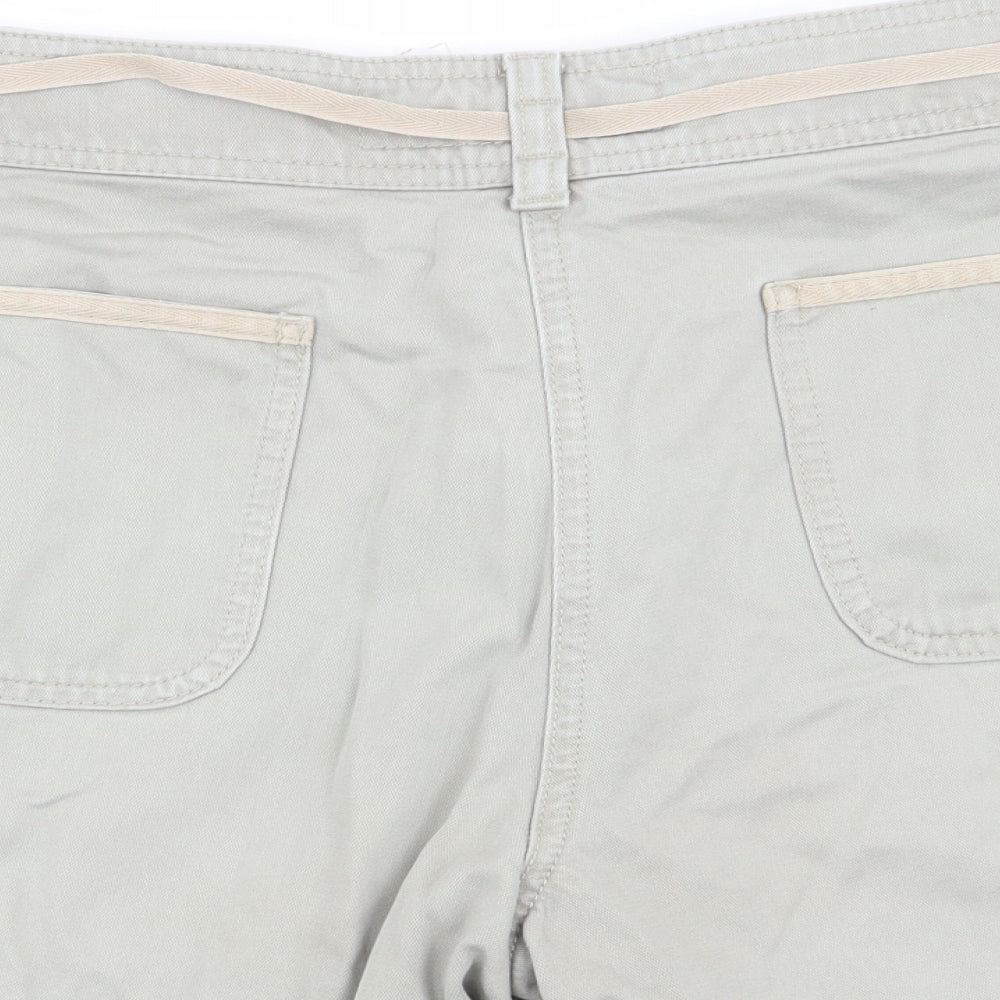 M&S Womens Green   Chino Shorts Size 14
