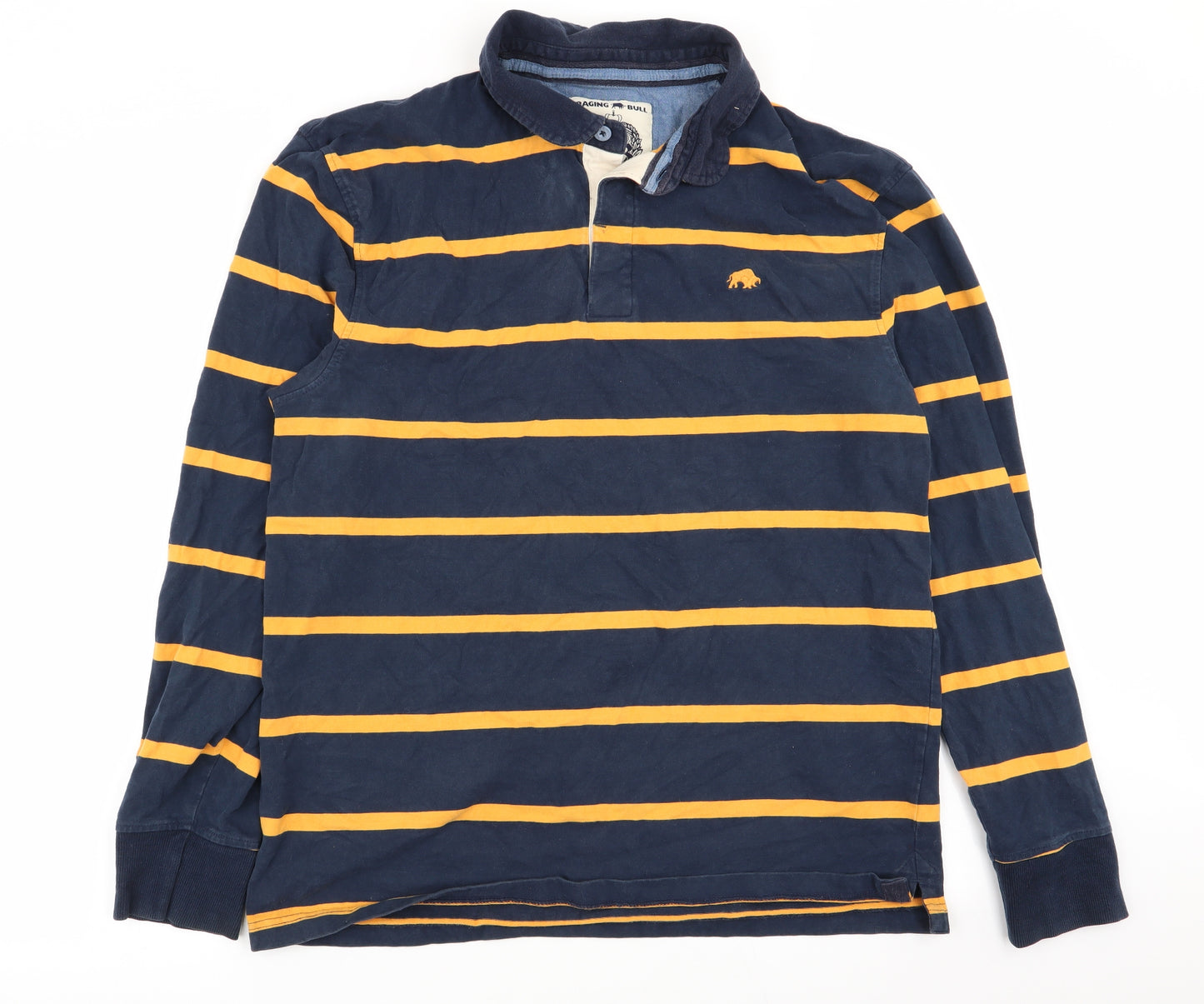 racing bull Mens Multicoloured Striped   Polo Size XL
