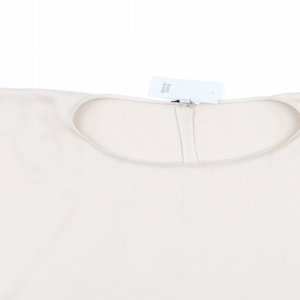 River Island Womens Beige   Basic Blouse Size S