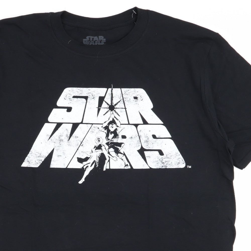 Star Wars Mens Black    T-Shirt Size L