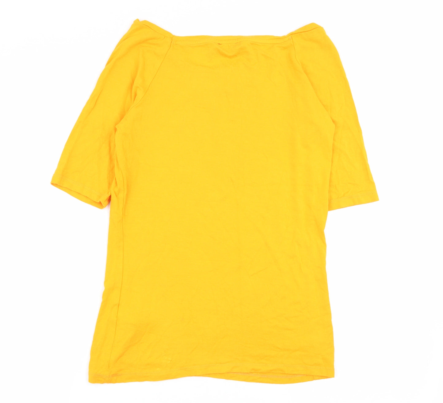 F&F Womens Yellow   Basic T-Shirt Size 10