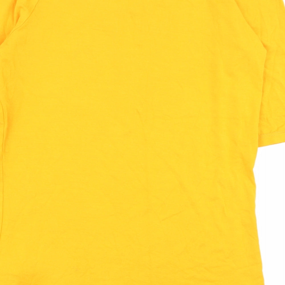 F&F Womens Yellow   Basic T-Shirt Size 10