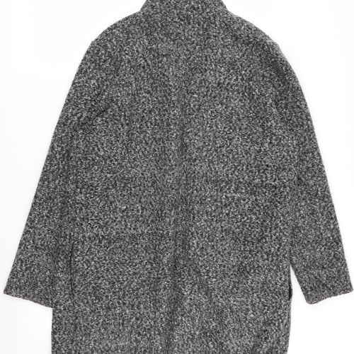 M&S Womens Grey   Overcoat Coat Size 16