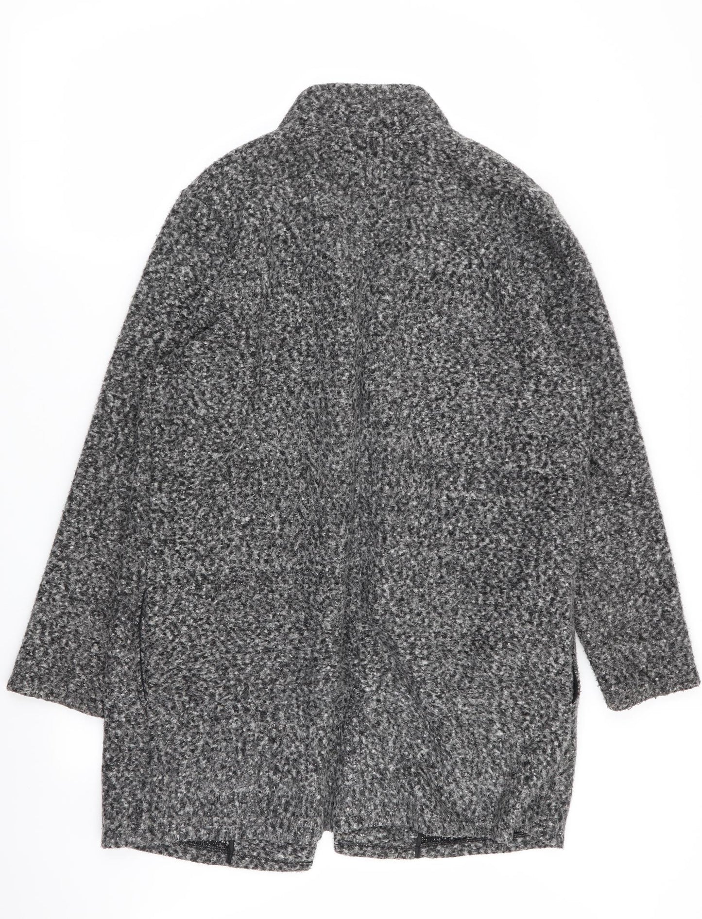 M&S Womens Grey   Overcoat Coat Size 16