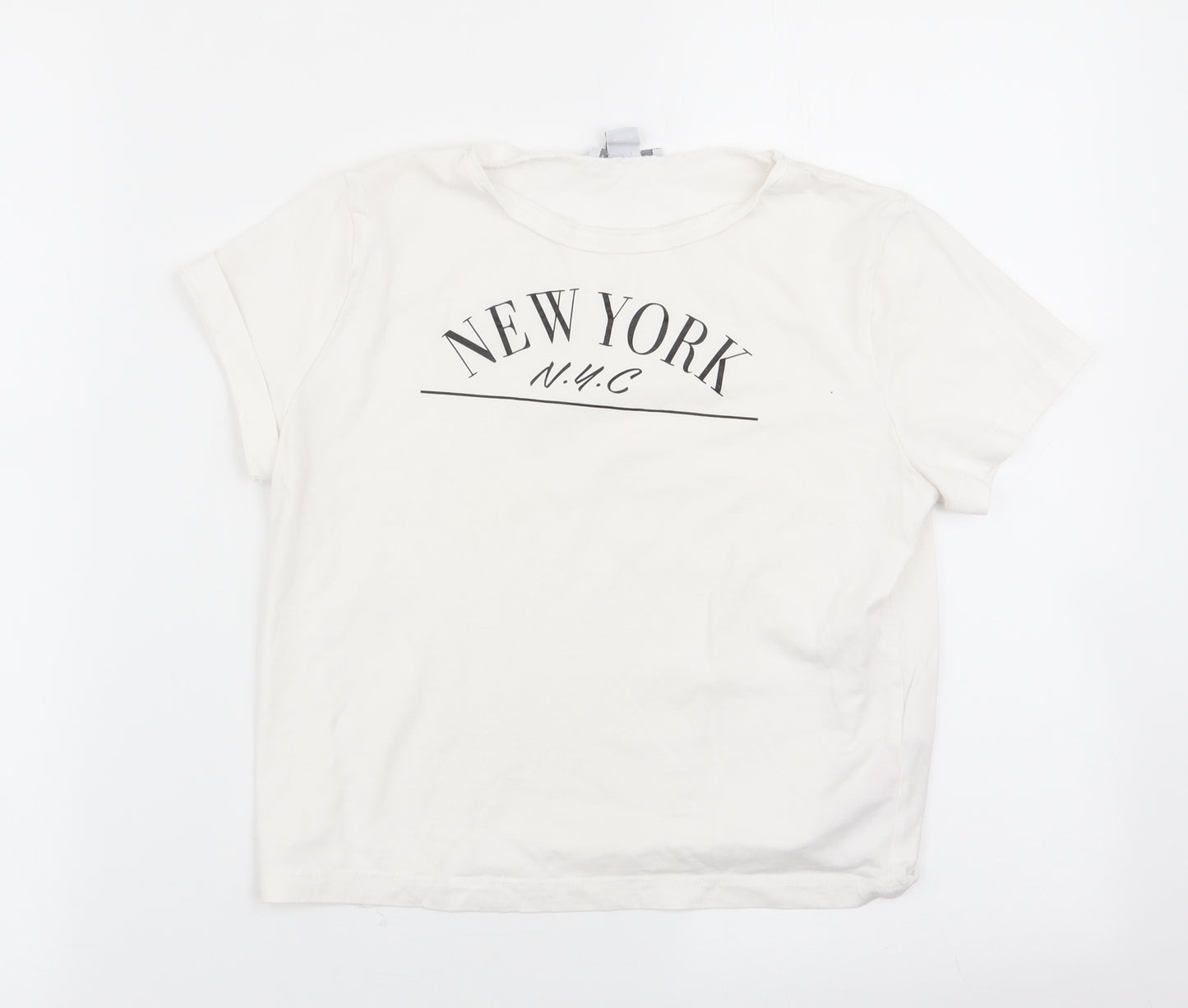 Primark Girls White   Basic T-Shirt Size 12-13 Years