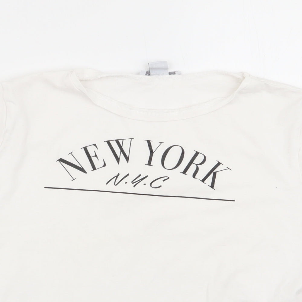 Primark Girls White   Basic T-Shirt Size 12-13 Years