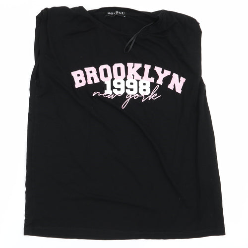 Select Womens Black   Basic T-Shirt Size M