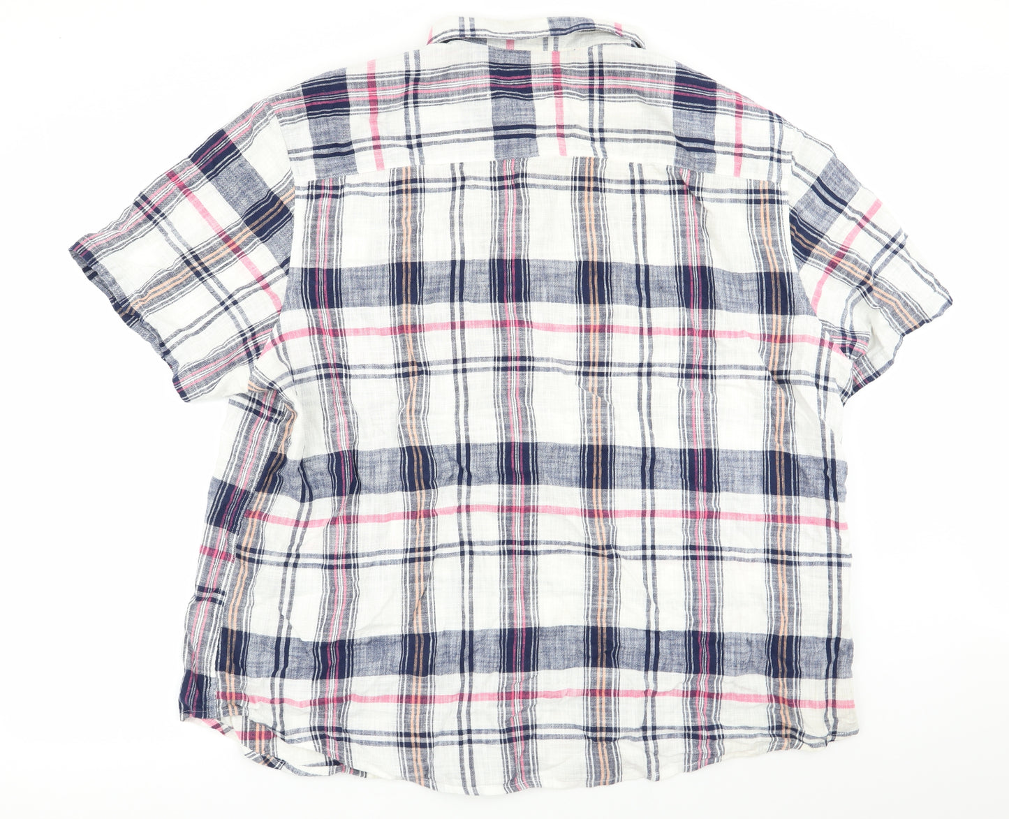 TU Mens Multicoloured Check   Button-Up Size 3XL