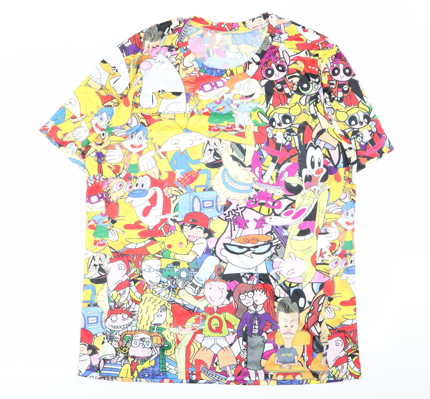 Preworn Mens Multicoloured Geometric   T-Shirt Size 2XL