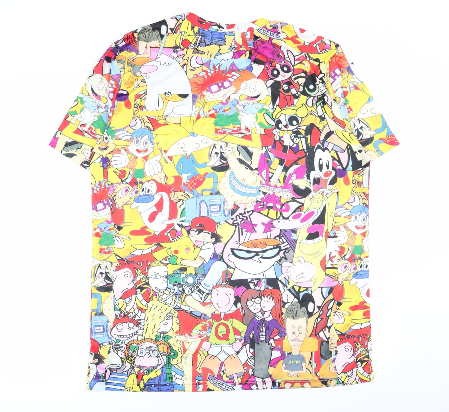 Preworn Mens Multicoloured Geometric   T-Shirt Size 2XL