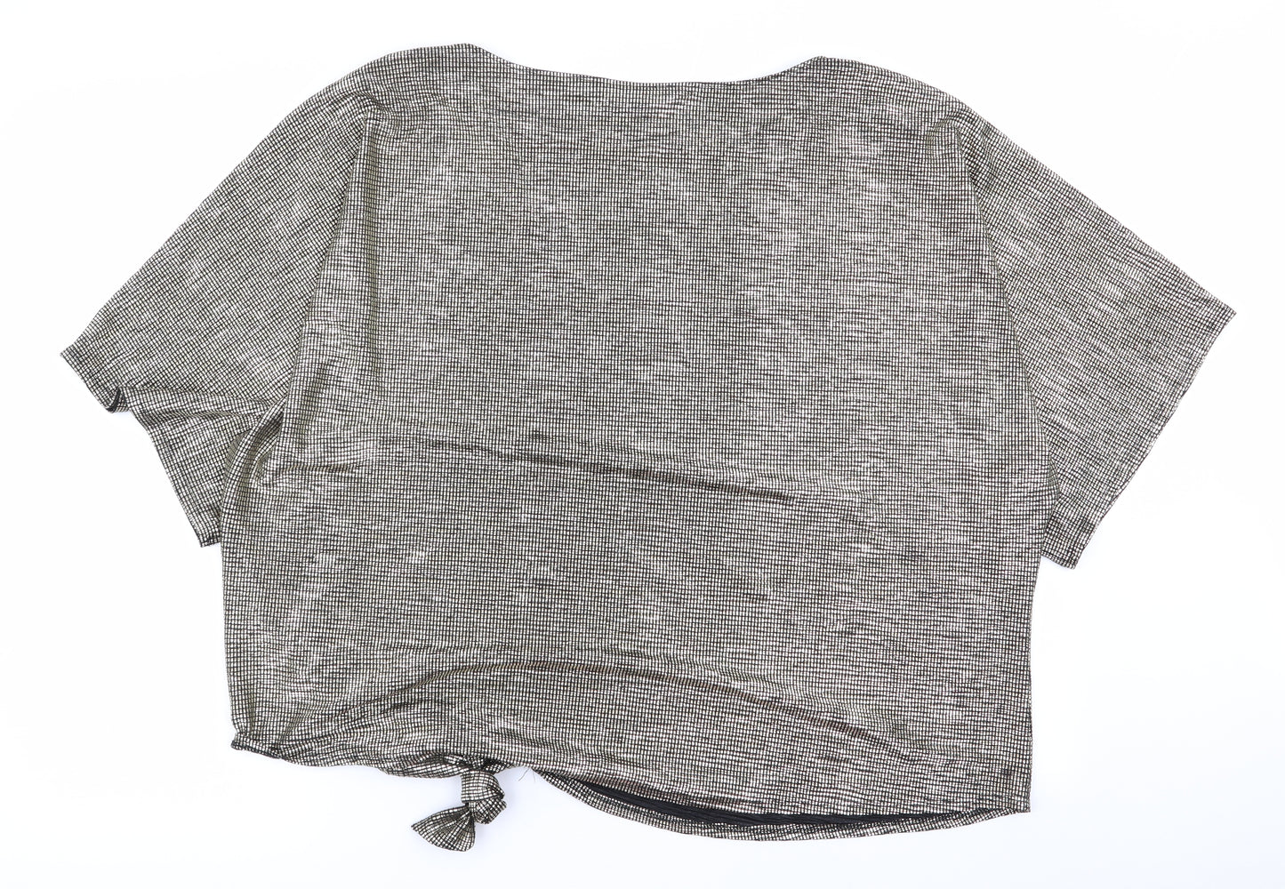 F&F Womens Gold Geometric  Basic Blouse Size 20
