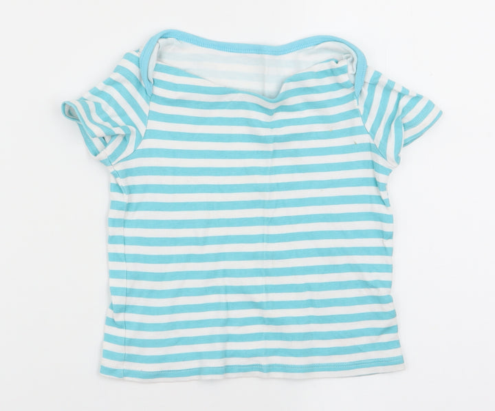 F&F Boys Multicoloured Striped  Basic T-Shirt Size 2-3 Years