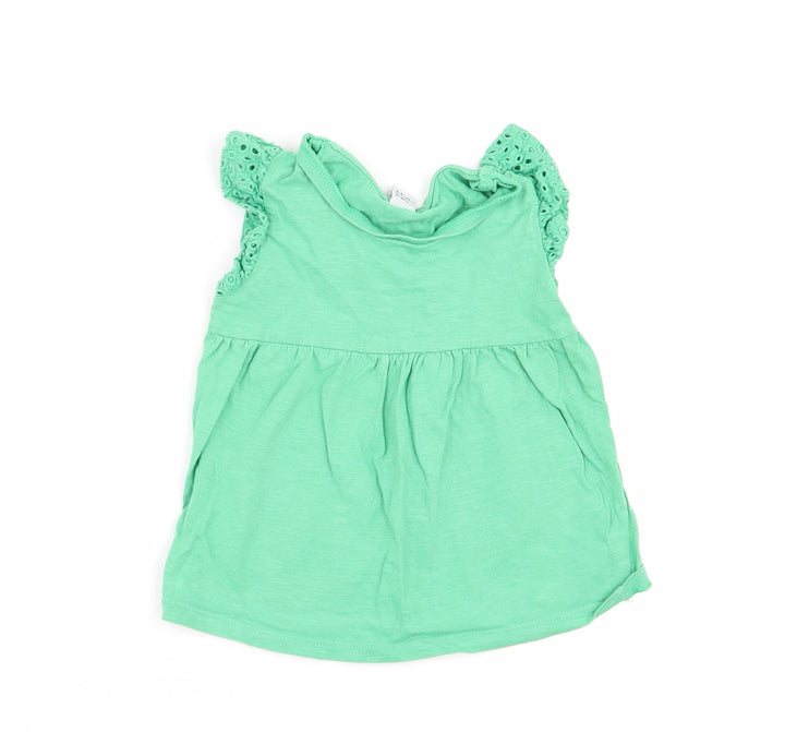 TU Girls Green Basic Tank Size 2-3 Years