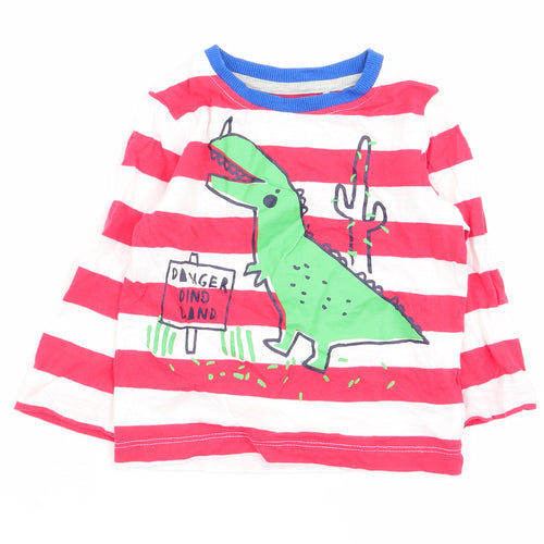 Mini Club Boys Multicoloured Striped  Basic T-Shirt Size 12-18 Months