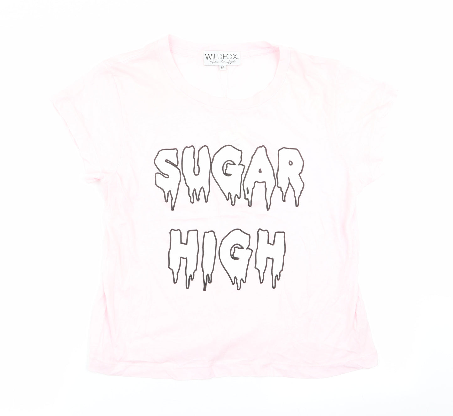 Wildfox Womens Pink   Basic T-Shirt Size M
