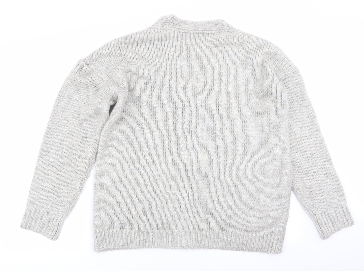 New Look Womens Grey   Cardigan Jumper Size M