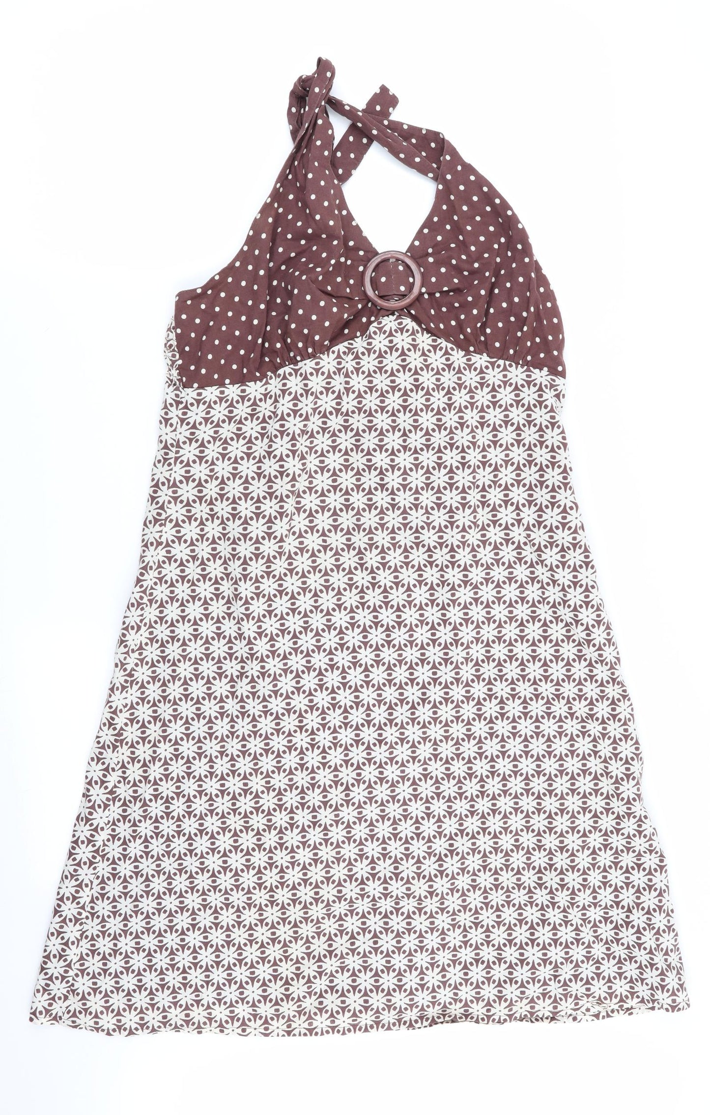 mk Womens Multicoloured Geometric  Fit & Flare  Size 12