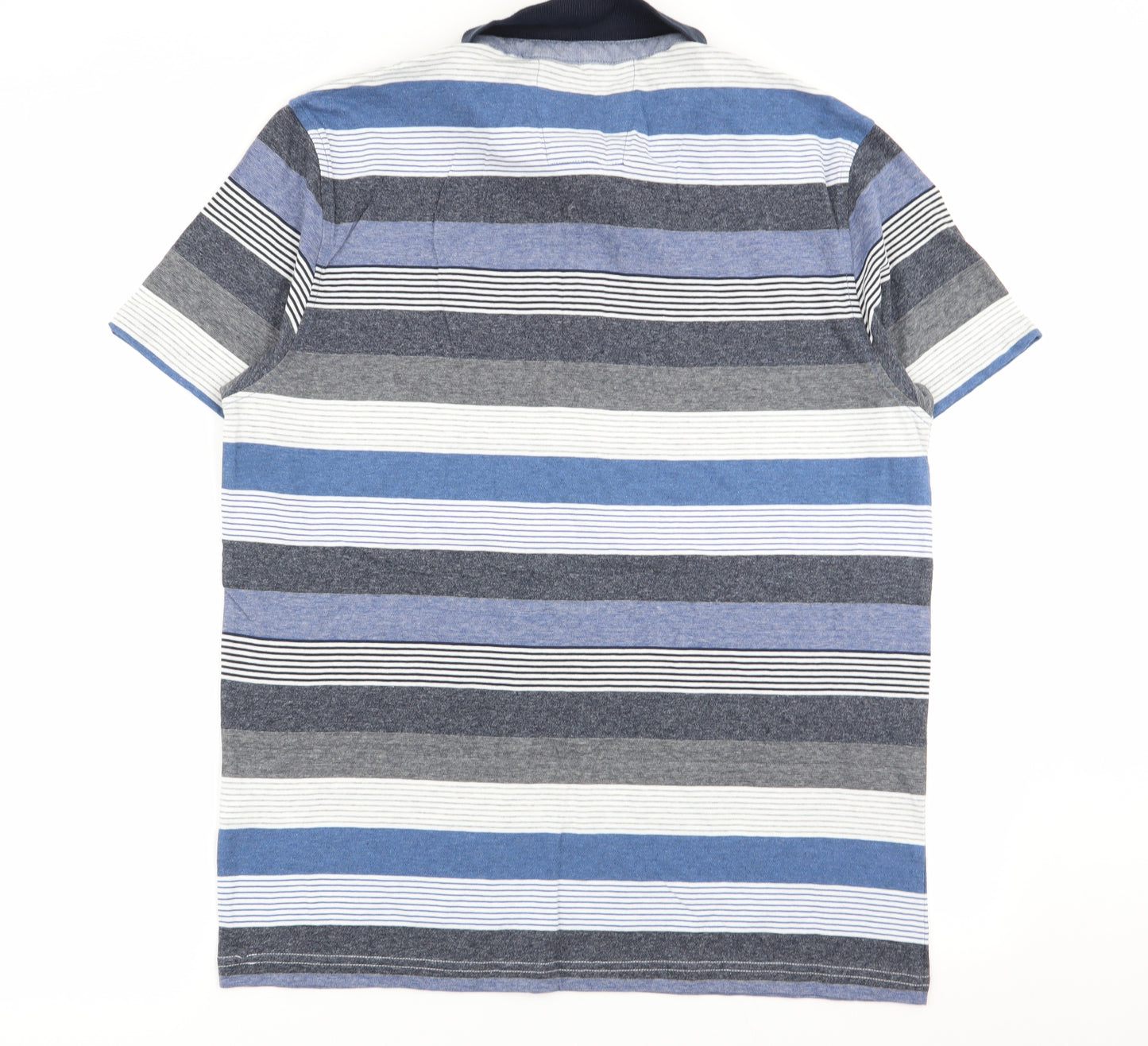 Asda George Mens Multicoloured Striped   Polo Size M