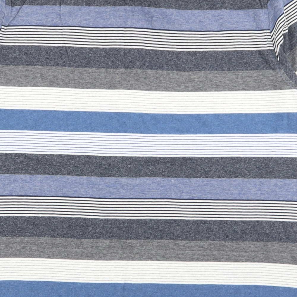Asda George Mens Multicoloured Striped   Polo Size M