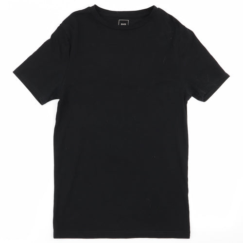 River Island Mens Black    T-Shirt Size S