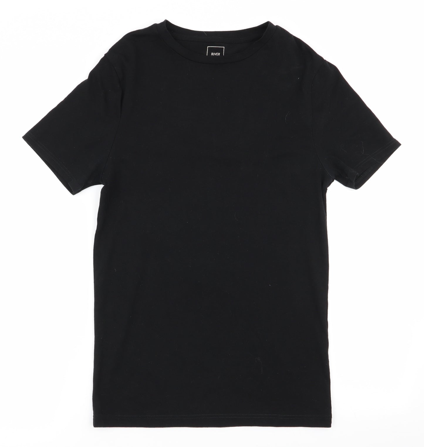River Island Mens Black    T-Shirt Size S