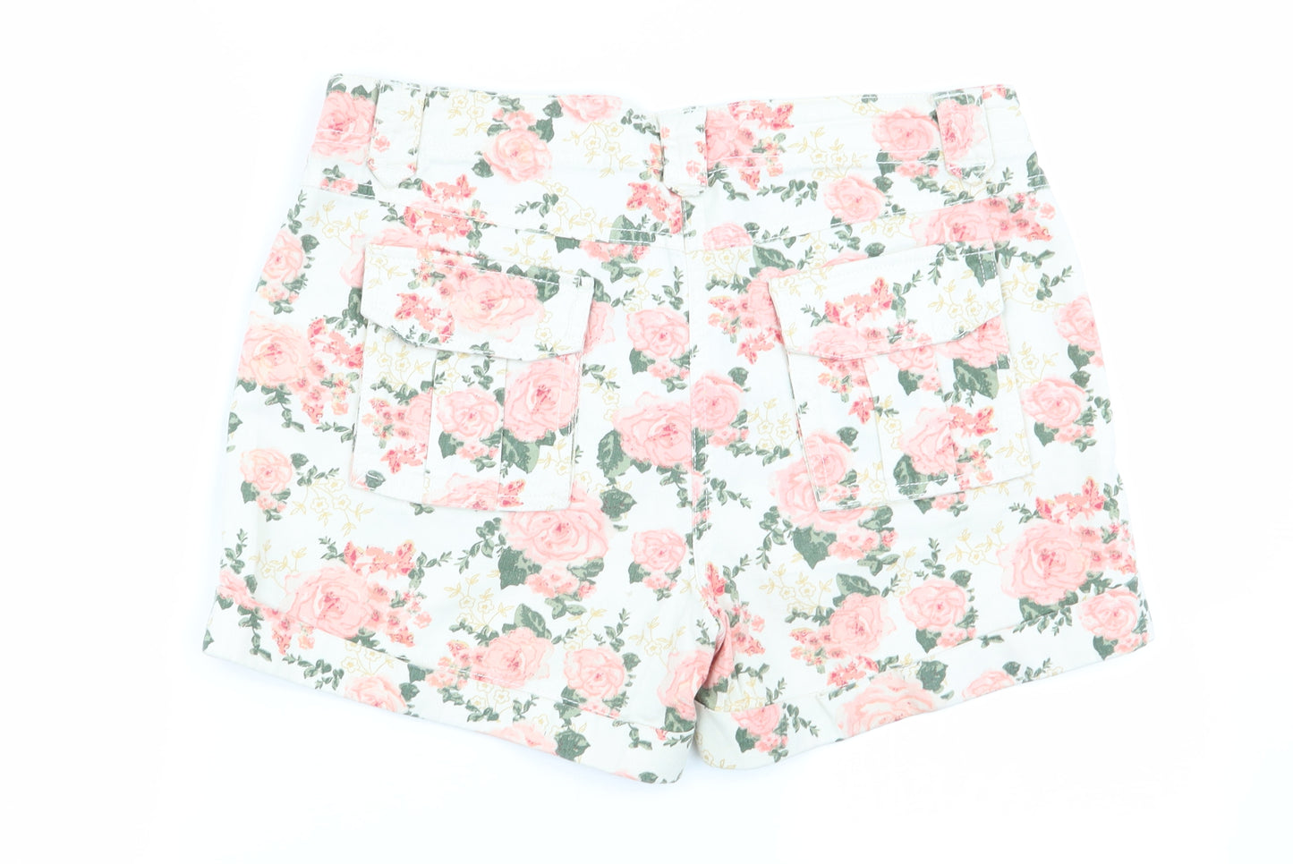 Papaya Womens Multicoloured Floral  Chino Shorts Size 12