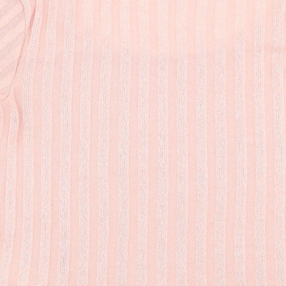 Topshop Womens Pink   Basic T-Shirt Size 10