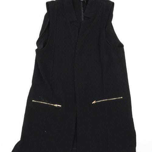 Primark Womens Black   Overcoat Coat Size 10