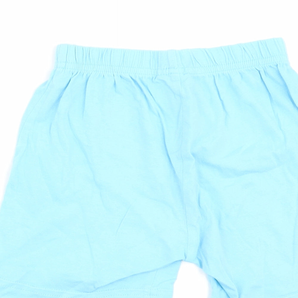 F&F Boys Blue Solid   Pyjama Pants Size 2-3 Years  - shorts