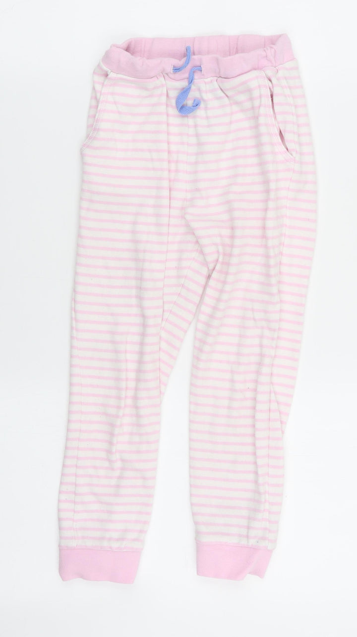 John Lewis Girls Multicoloured Striped Capri Lounge Pants Size 6 Years