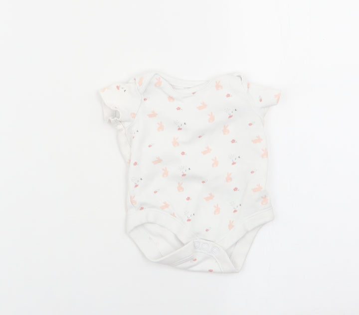F&F Girls Animal Print Babygrow One-Piece Size 0-3 Months