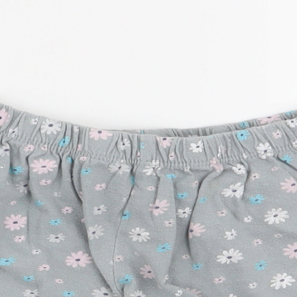 Disney Girls Grey Floral  Hot Pants Shorts Size 3-4 Years