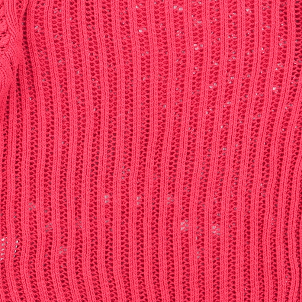 Cooperative Womens Red Geometric  Pullover Jumper Size XS