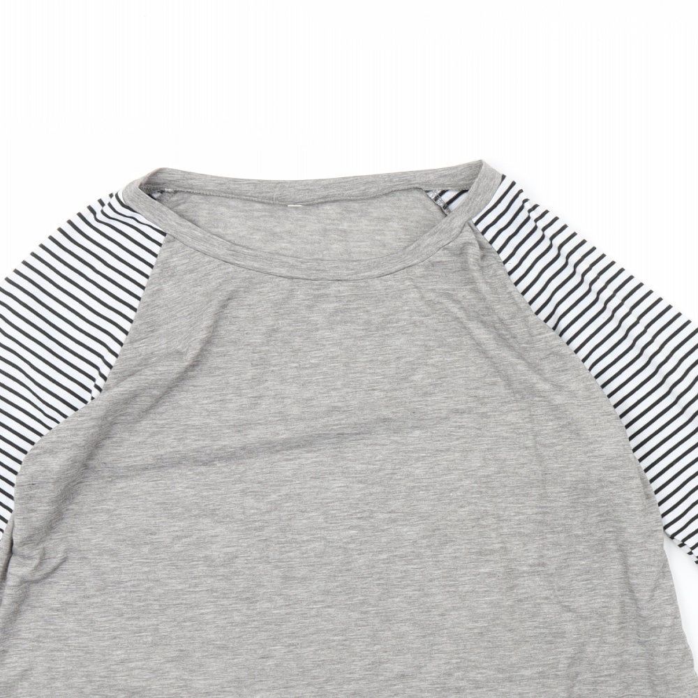 Preworn Womens Grey   Basic T-Shirt Size L
