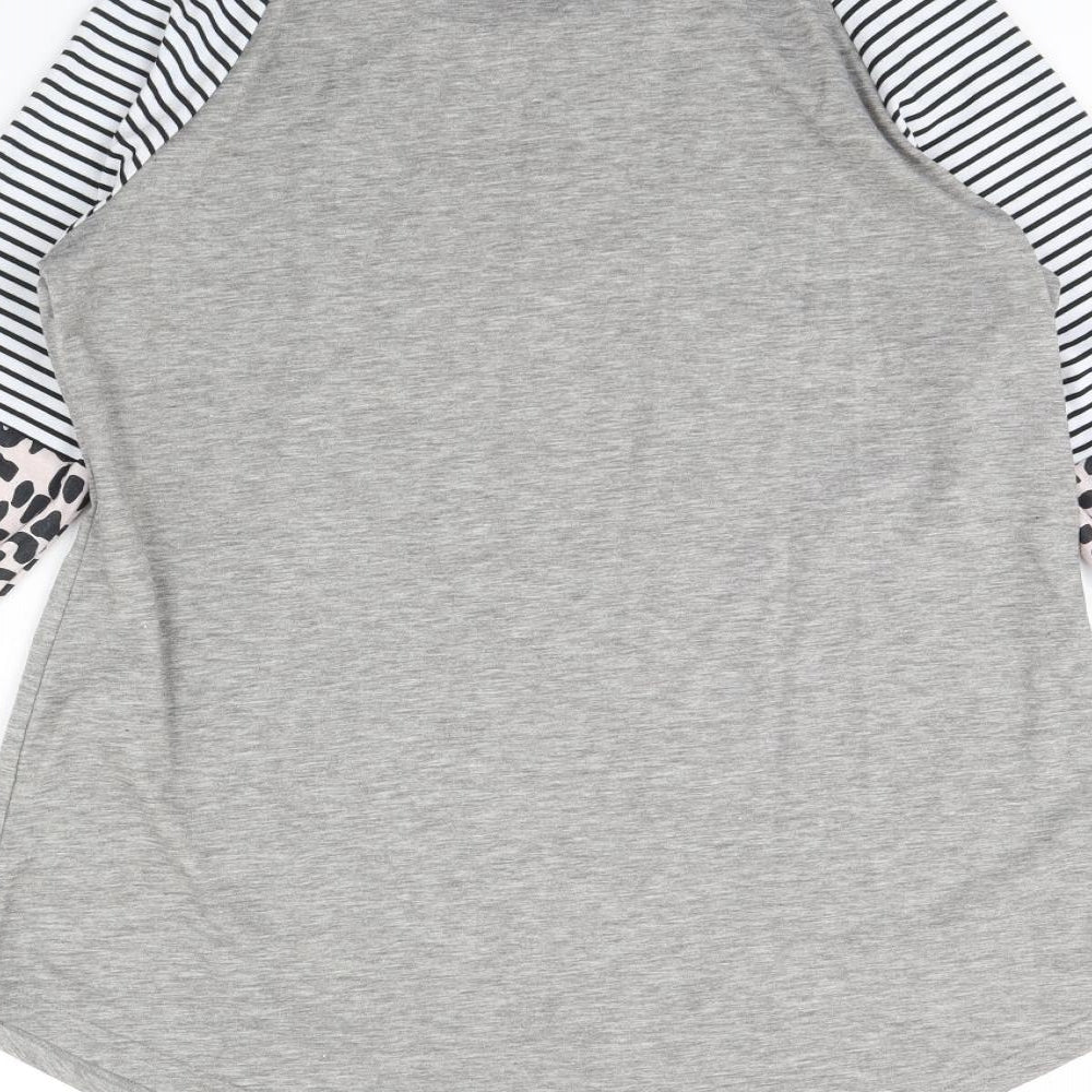 Preworn Womens Grey   Basic T-Shirt Size L
