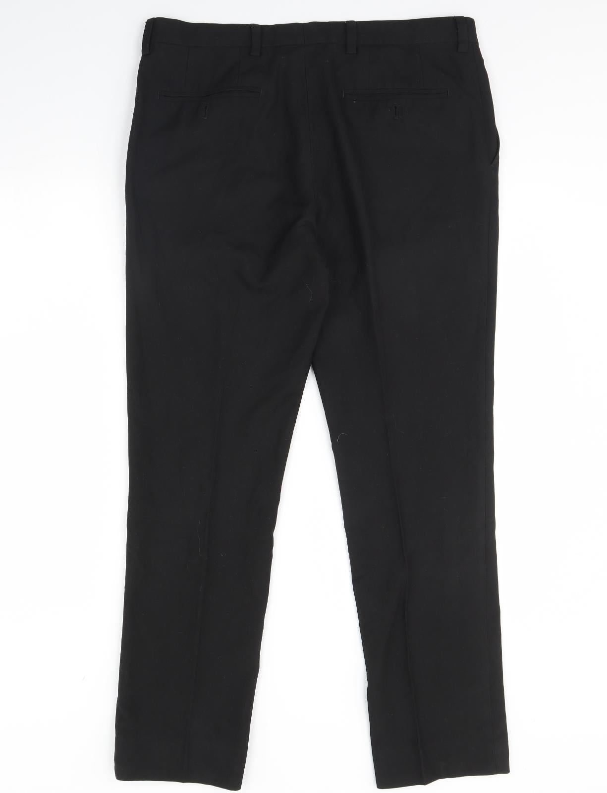 NEXT Mens Black   Dress Pants Trousers Size 34 L30 in