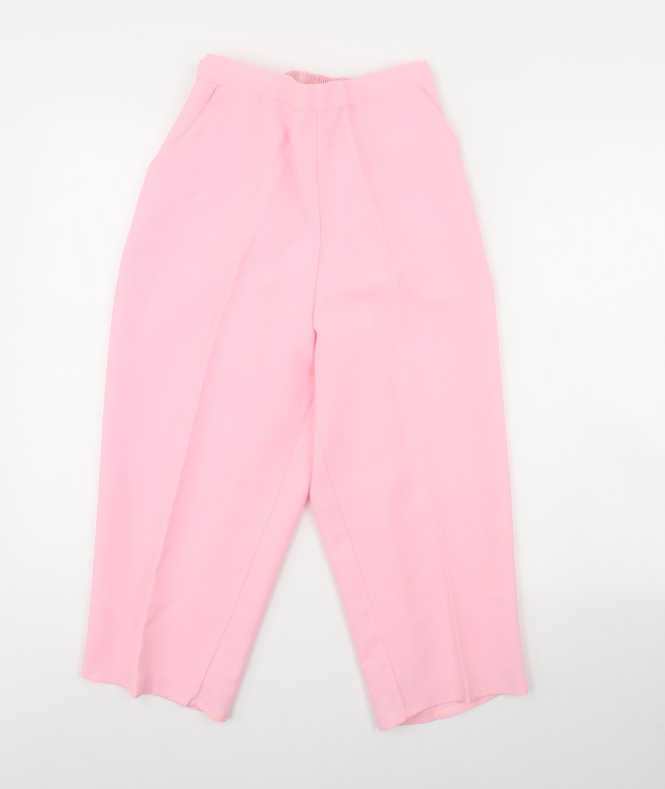 Preworn Womens Pink   Cropped Trousers Size 16 L20 in