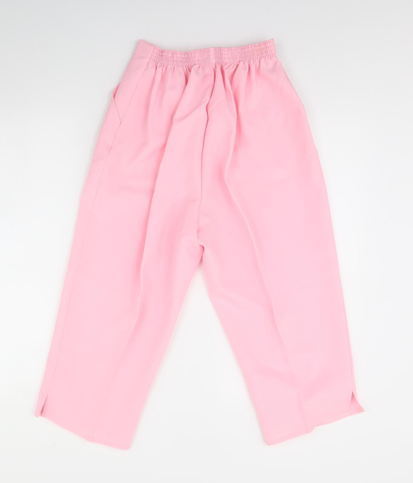 Preworn Womens Pink   Cropped Trousers Size 16 L20 in