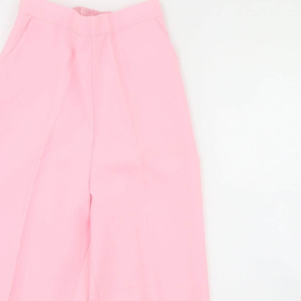 Preworn Womens Pink   Cropped Trousers Size 16 L20 in