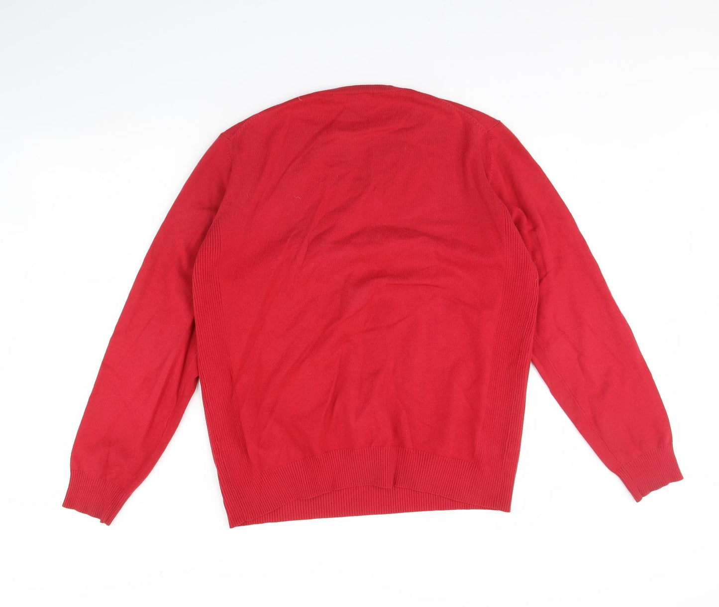 George Mens Red   Pullover Jumper Size M