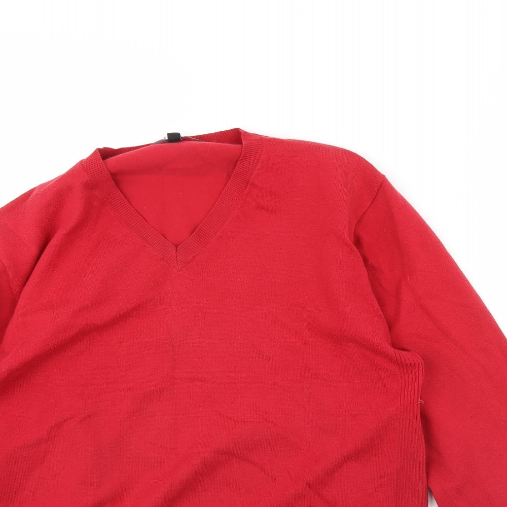 George Mens Red   Pullover Jumper Size M