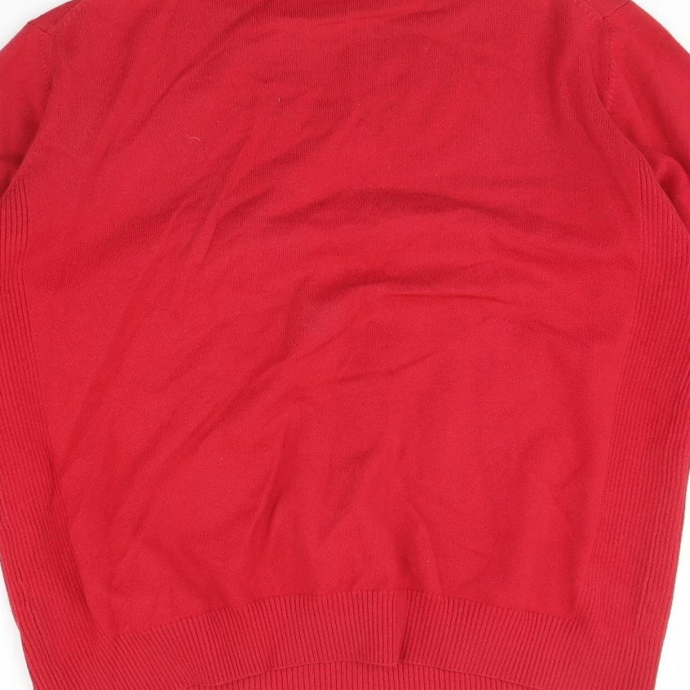 George Mens Red   Pullover Jumper Size M