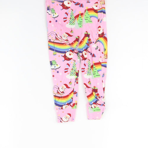NEXT Girls Pink Spotted  Cami Pyjama Pants Size 12-18 Months  - Rainbows