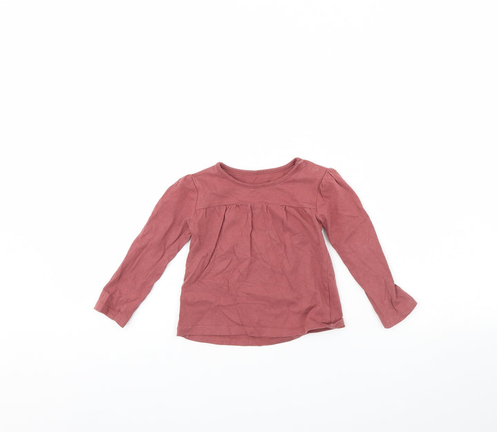 TU Girls Red Basic T-Shirt Size 12 Months